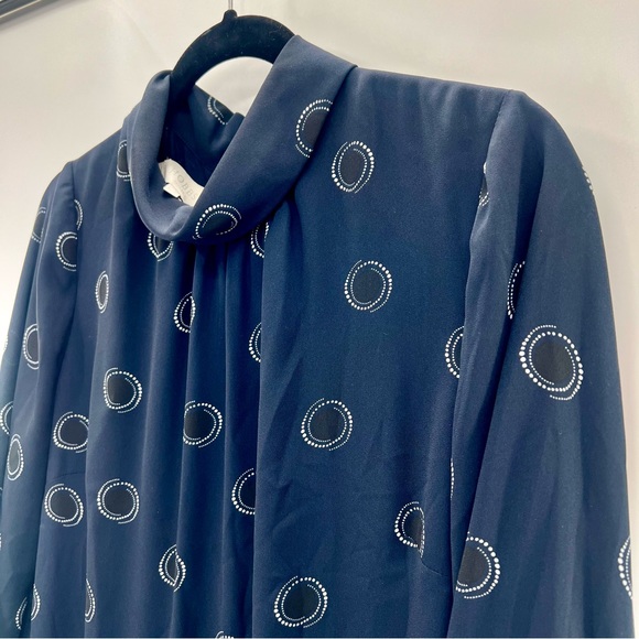 Hobbs London Clarice Dot Print Shift Mini Dress Polka Dots Relaxed Silhouette 10 - Picture 10 of 11